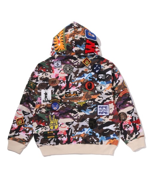 A BATHING APE（アベイシングエイプ） パーカー HYBRID CAMO MULTI