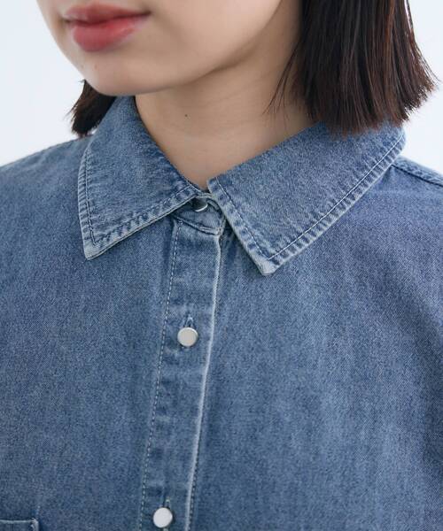 「RETRO GIRL」 半袖シャツ FREE グレー レディース_画像3