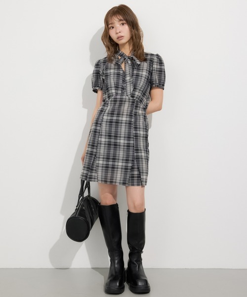 SLY（スライ） ロング ブーツ 「美脚チートブーツ」SQUARE TOE KNEE