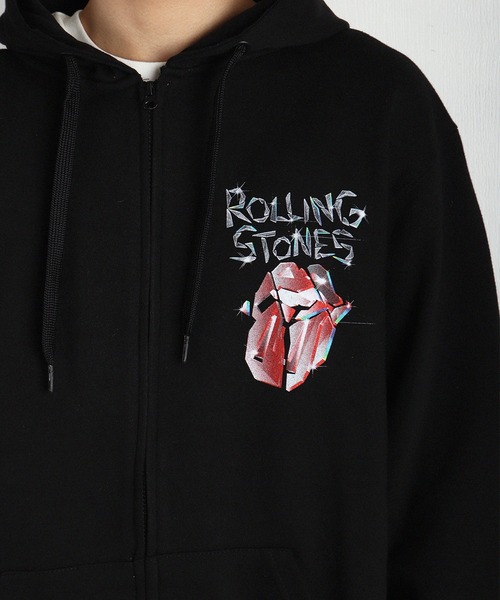 The Rolling Stones パーカー 44サイズ ROCK OFF パーカー 裏起毛 ROCKOFF THE ROLLING STONES ローリング