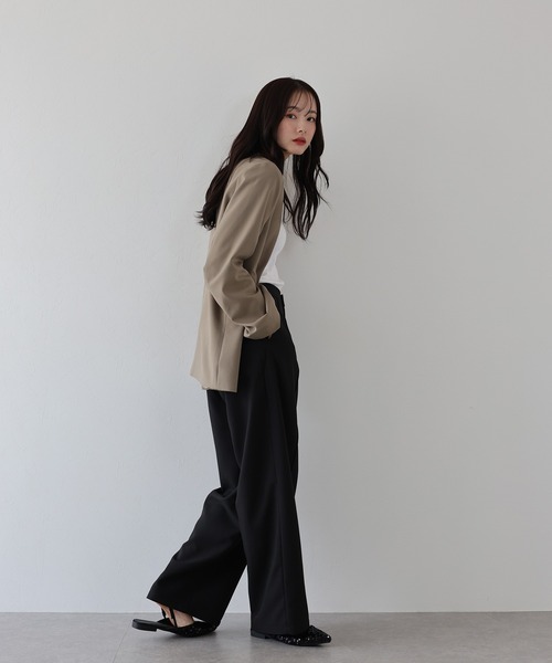 「J by blue」 スラックス SMALL モカ レディース_画像7