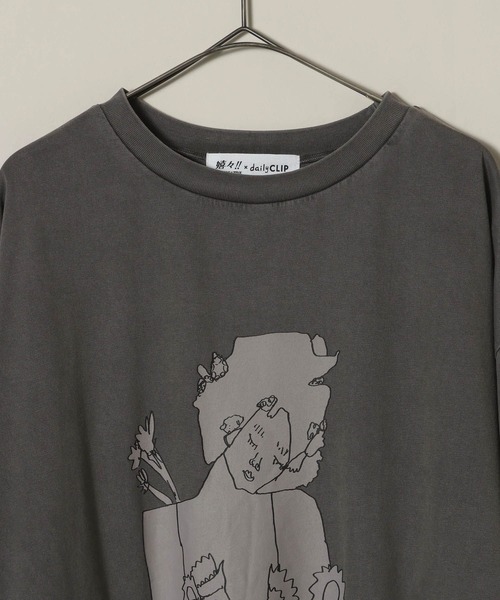 tシャツ 「嬉々!!CREATIVE×daily CLIP」ピグメントロングスリーブTシャツ レディース | studio CLIP | 09