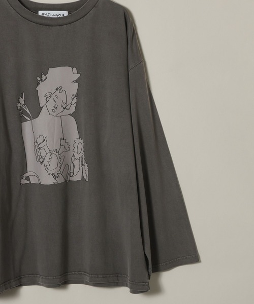 tシャツ 「嬉々!!CREATIVE×daily CLIP」ピグメントロングスリーブTシャツ レディース | studio CLIP | 10