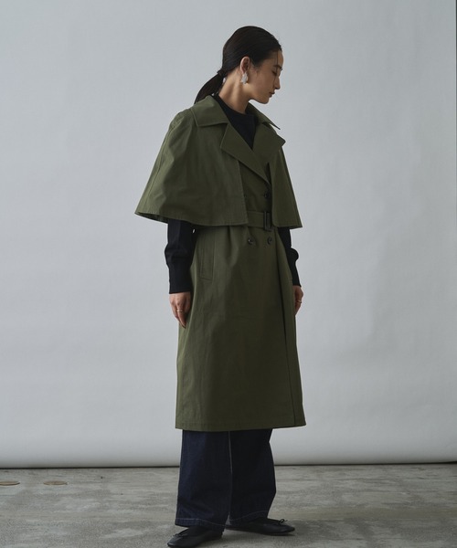 Liyoca（リヨカ） トレンチコート コート 「Liyoca」ツイルケープ