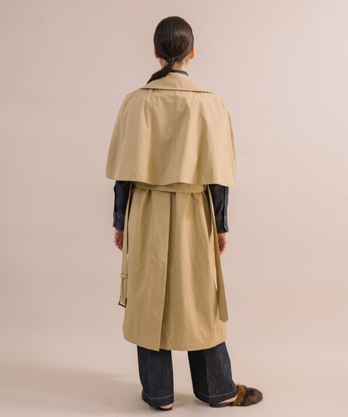 ランドワーズ　liyoca ケープコート Liyoca（リヨカ） トレンチコート コート 「Liyoca」ツイルケープ