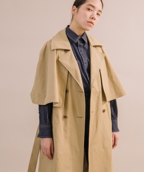 Liyoca（リヨカ） トレンチコート コート 「Liyoca」ツイルケープ