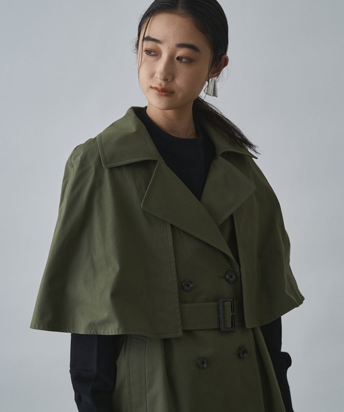 Liyoca（リヨカ） トレンチコート コート 「Liyoca」ツイルケープ