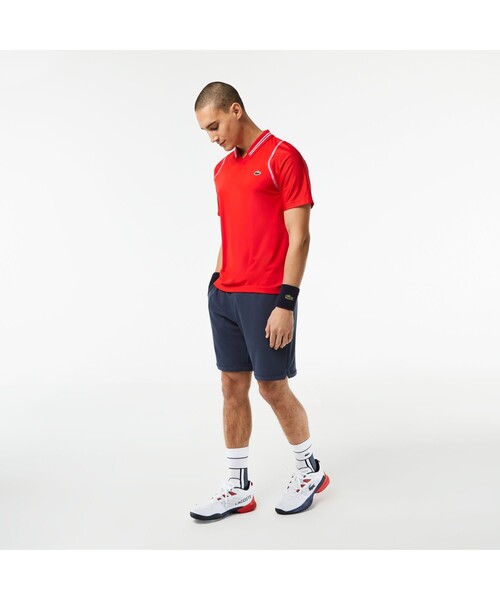 ダニール・メドベージェフ　スキッパーネックポロシャツ LACOSTE ポロシャツ 「ダニール・メドベージェフ」スキッパー