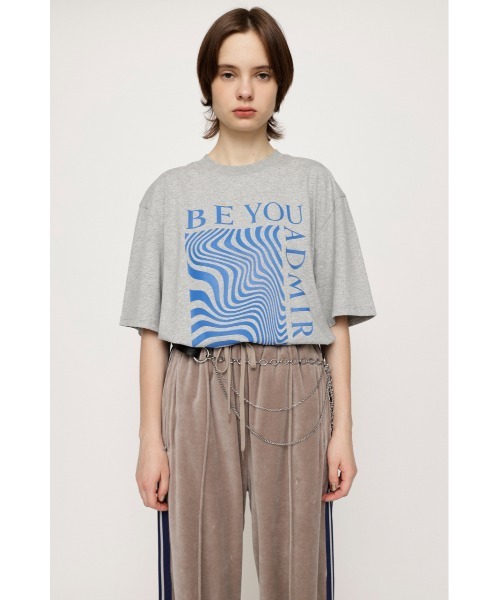 Tシャツ(半袖/袖なし) SLY WAVY PRINT BOX T/SH SLY（スライ） tシャツ WAVY PRINT BOX T/SH ウェービー プリント