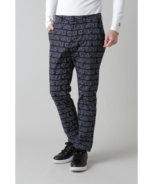 St ANDREWS パンツ 「St ANDREWS」デジタルロゴプリント ハイ