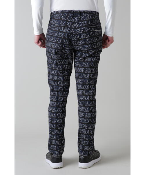 St ANDREWS パンツ 「St ANDREWS」デジタルロゴプリント ハイ
