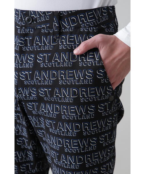 St ANDREWS パンツ 「St ANDREWS」デジタルロゴプリント ハイ
