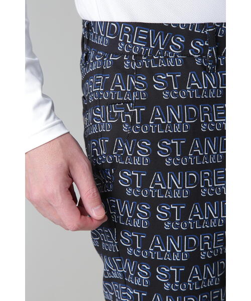 St ANDREWS パンツ 「St ANDREWS」デジタルロゴプリント ハイ