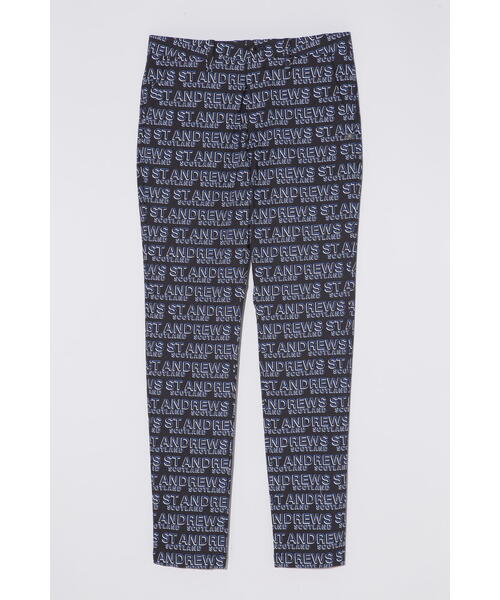 St ANDREWS パンツ 「St ANDREWS」デジタルロゴプリント ハイ