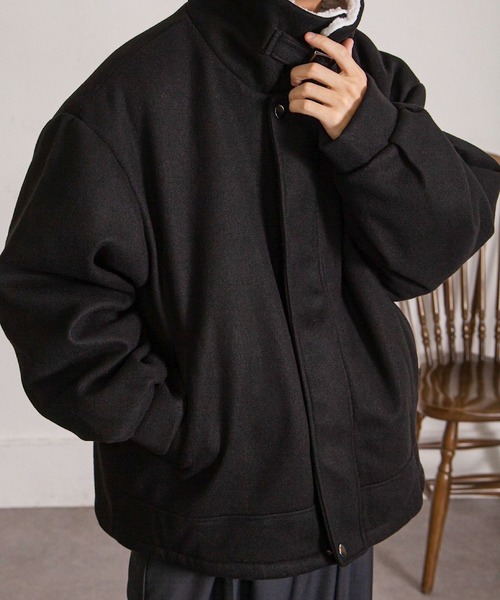 Nilway（ニルウェイ） ブルゾン アウター 裏ボアウールライクスタンド