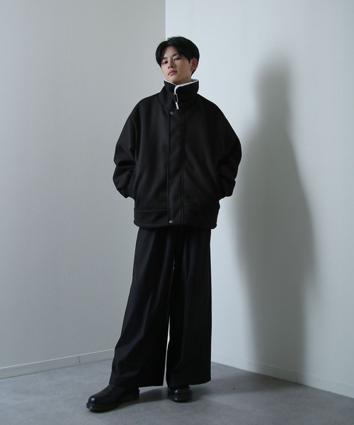 ビッグシルエット 裏ボア バルーンスリーブ コート　ジャケット neos（ネオス）の「【neos -addictive design-】ビッグ
