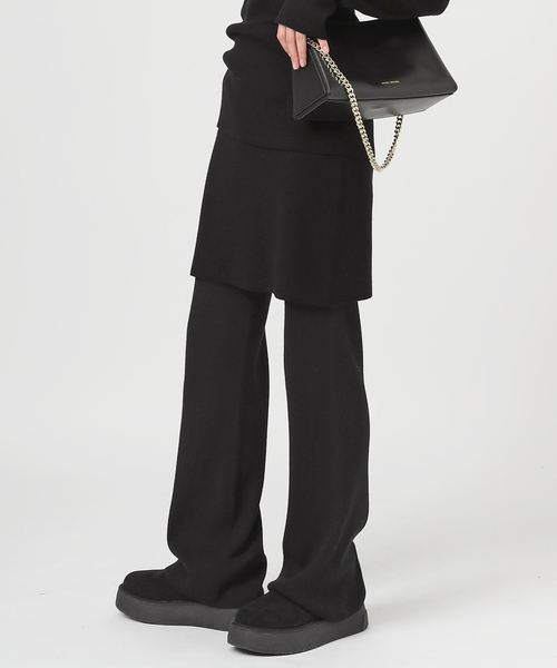 AP STUDIO パンツ Rib Skirt Pants : ZOZOTOWN Yahoo!店 - 通販  