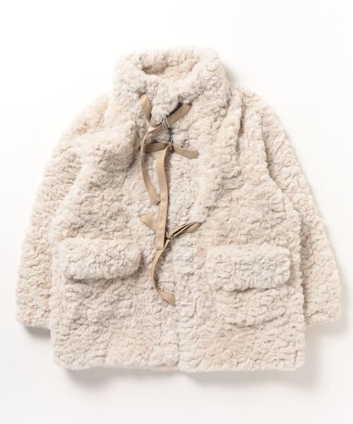 LA POMME petit コート アウター ふわふわファーコートFaux Fur
