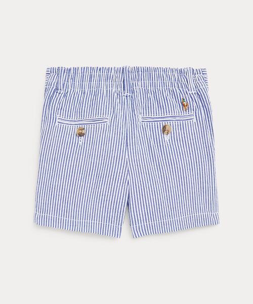 パンツ ストレッチ コットン シアサッカー ショートパンツ キッズ 子供服 男の子 女の子の画像