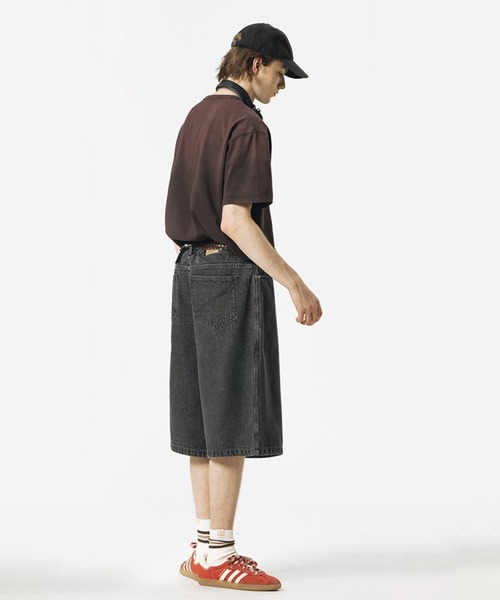 NIKE ヴィンテージ Tシャツ ビッグロゴ スウォッシュ フェード 丸胴 00s NIKE ビッグ スウッシュロゴ Tシャツ ネイビー フェード