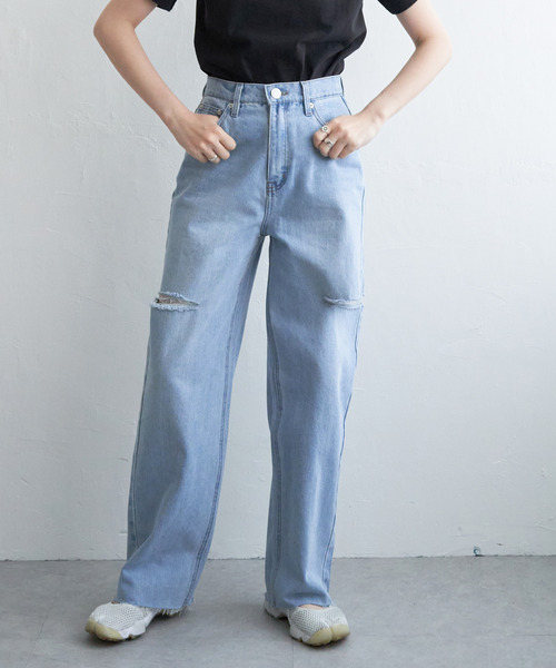 VENCE EXCHANGE ジーンズ デニム デニムパンツ ダメージデニム