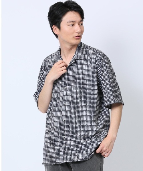 renoma HOMME シャツ 「ストレッチ 開襟」レノマ オム デジタル