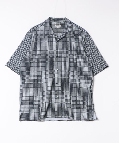 renoma HOMME シャツ 「ストレッチ 開襟」レノマ オム デジタル