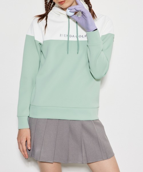 RIENDA GOLF パーカー 「RIENDA GOLF」バイカラーロゴカット