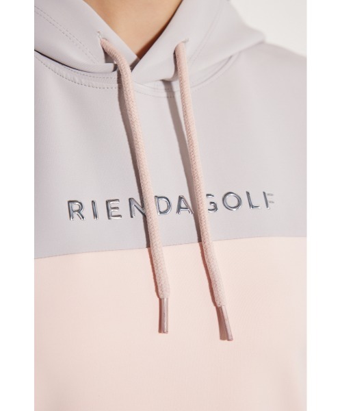 パーカー 「RIENDA GOLF」バイカラーロゴカットパーカー レディース RIENDA GOLF パーカー 「RIENDA GOLF」バイカラーロゴカット