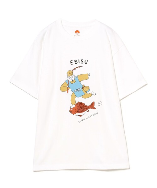 BEAMS JAPAN tシャツ 「UNISEX」別注 七福神 Tシャツ メンズ