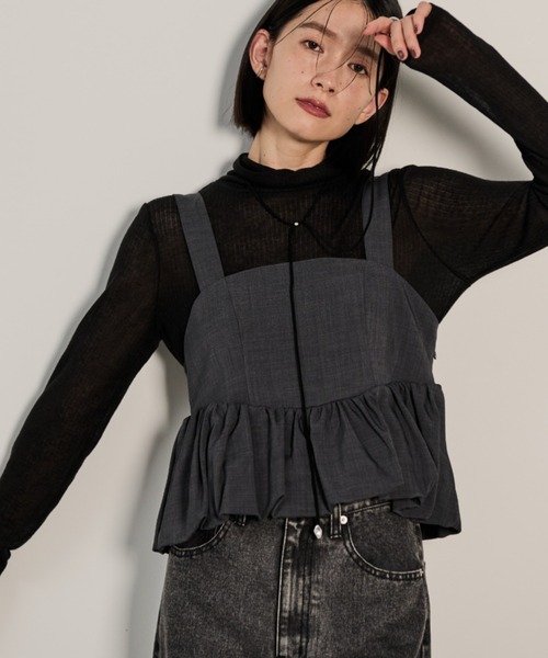 Shelly island（シェリーアイランド） キャミソール バルーンキャミ