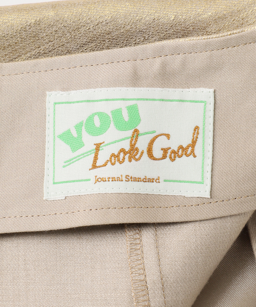 JOURNAL STANDARD スカート 「YOU LOOK GOOD×JS」ゴールド箔ミニ