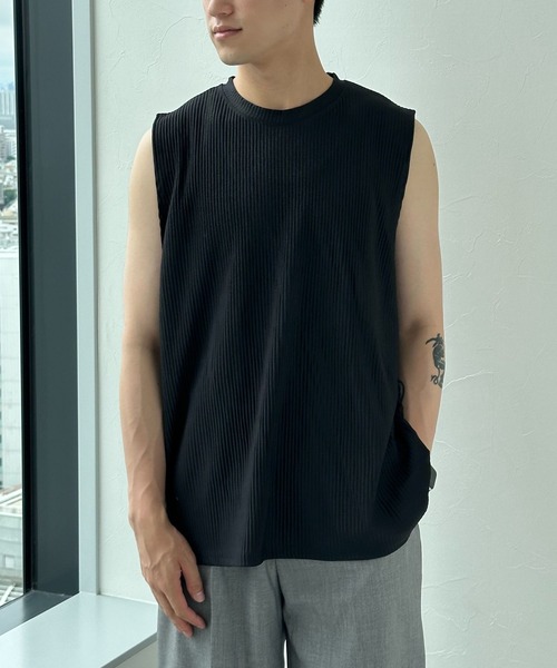 ノースリーブ③ ànuke online store（アンヌーク） / Multi Border TanktopMulti