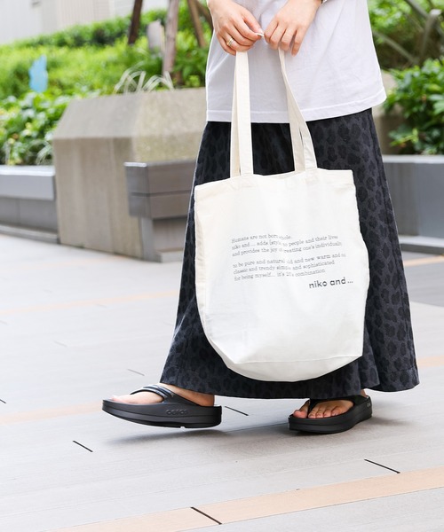 niko and… トートバッグ オリジナルロゴ パッカブルトートバッグ