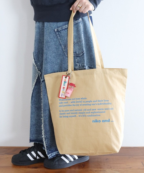niko and… トートバッグ オリジナルロゴ パッカブルトートバッグ
