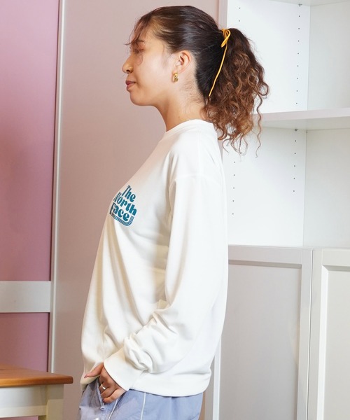 【レア‼️】THE NORTH FACE Microsof企業コラボ レディース THE NORTH FACE tシャツ FACE/ザ・ノース・フェイス ロンT 無地