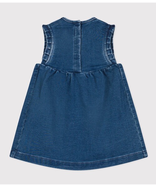 PETIT BATEAU（プチバトー） ワンピース デニムジャンパースカート 