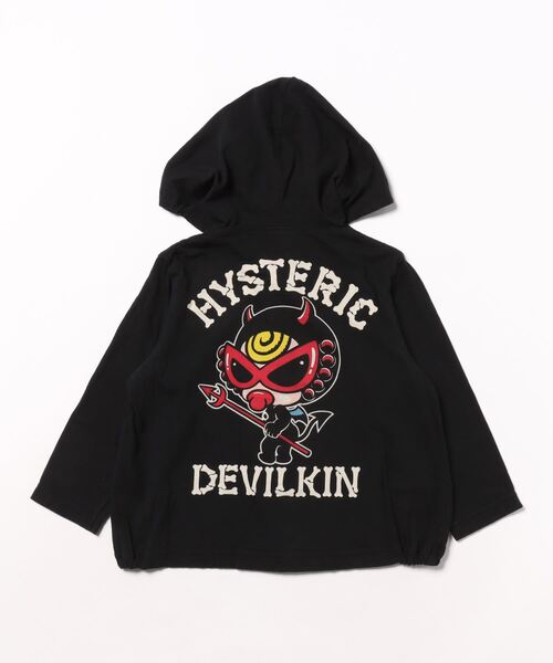 HYSTERIC MINI パーカー DEVILKIN つの付きフーディー