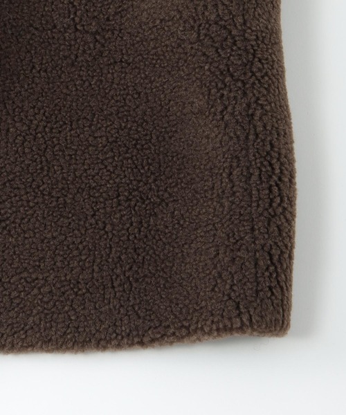 最終価格 venit ＷＯＯＬ　ＰＯＬＹＥＳＴＥＲ　ＢＯＡ　ＶＥＳＴ　グリーン 最終価格 venit WOOL POLYESTER BOA VEST