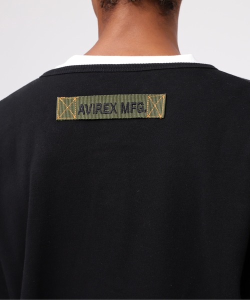 AVIREX アヴィレックス カーディガン アーチロゴ 肉厚 L パイル生地 