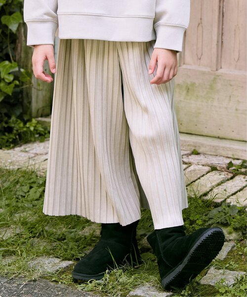 ikka（イッカ） パンツ 「親子コーデ」スエード風プリーツパンツ（120