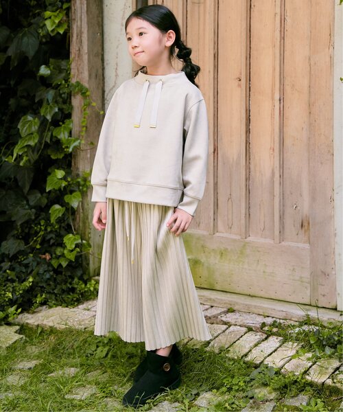 ikka（イッカ） パンツ 「親子コーデ」スエード風プリーツパンツ（120