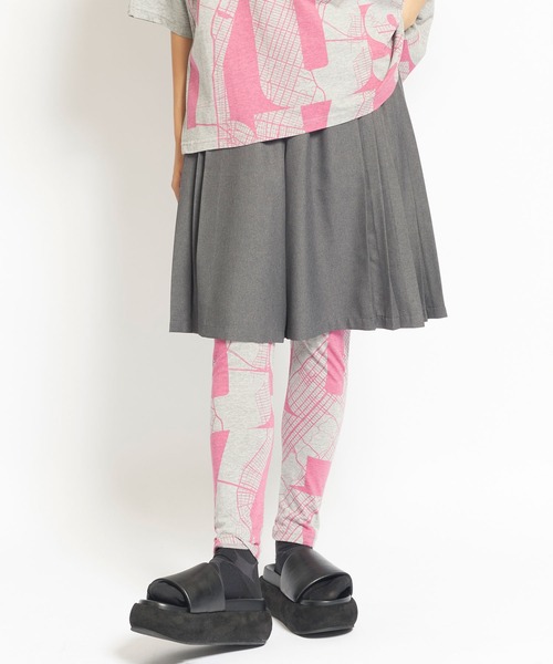 gomme パンツ Pツイル サイドプリーツパンツ レディース メンズ