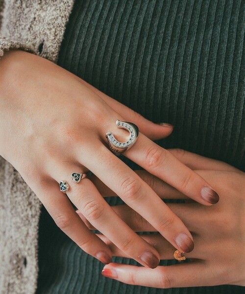 指輪 リング 「EXCLUSIVE」Double Tribal Heart Ring レディース メンズの画像