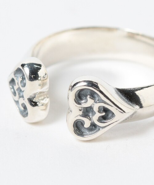 指輪 リング 「EXCLUSIVE」Double Tribal Heart Ring レディース メンズの画像