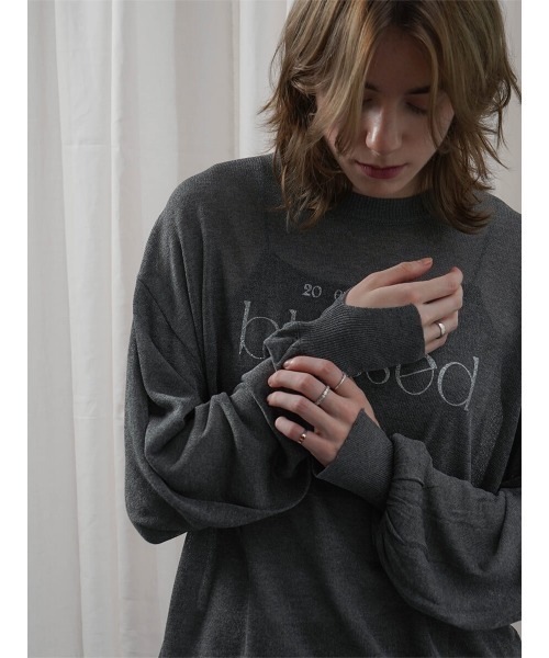 ニット セーター GLITTER SHEER KNIT レディース : ZOZOTOWN