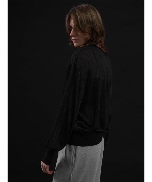 ニット セーター GLITTER SHEER KNIT レディース : ZOZOTOWN