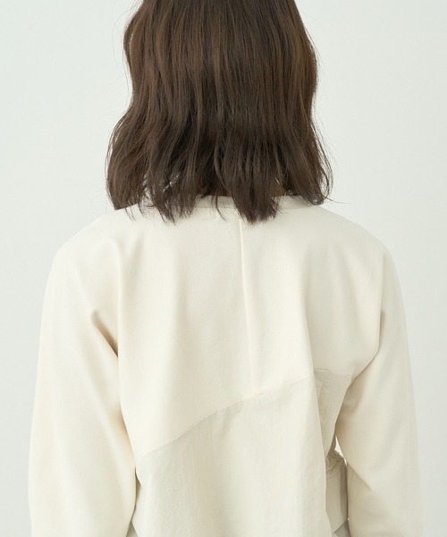 芽風 アートデザイン アシメトリーチュニックトップス アシンメトリーフリルTシャツ トップス 半袖 カットソー