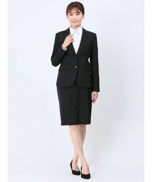 m.f.editorial スカートスーツ 「ストレッチ ウォッシャブル