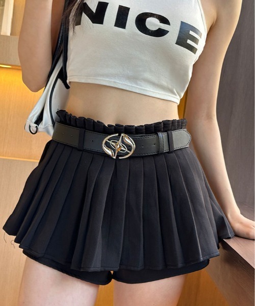 ベルト メタル ロゴデザイン バックル レディース : ZOZOTOWN Yahoo!店